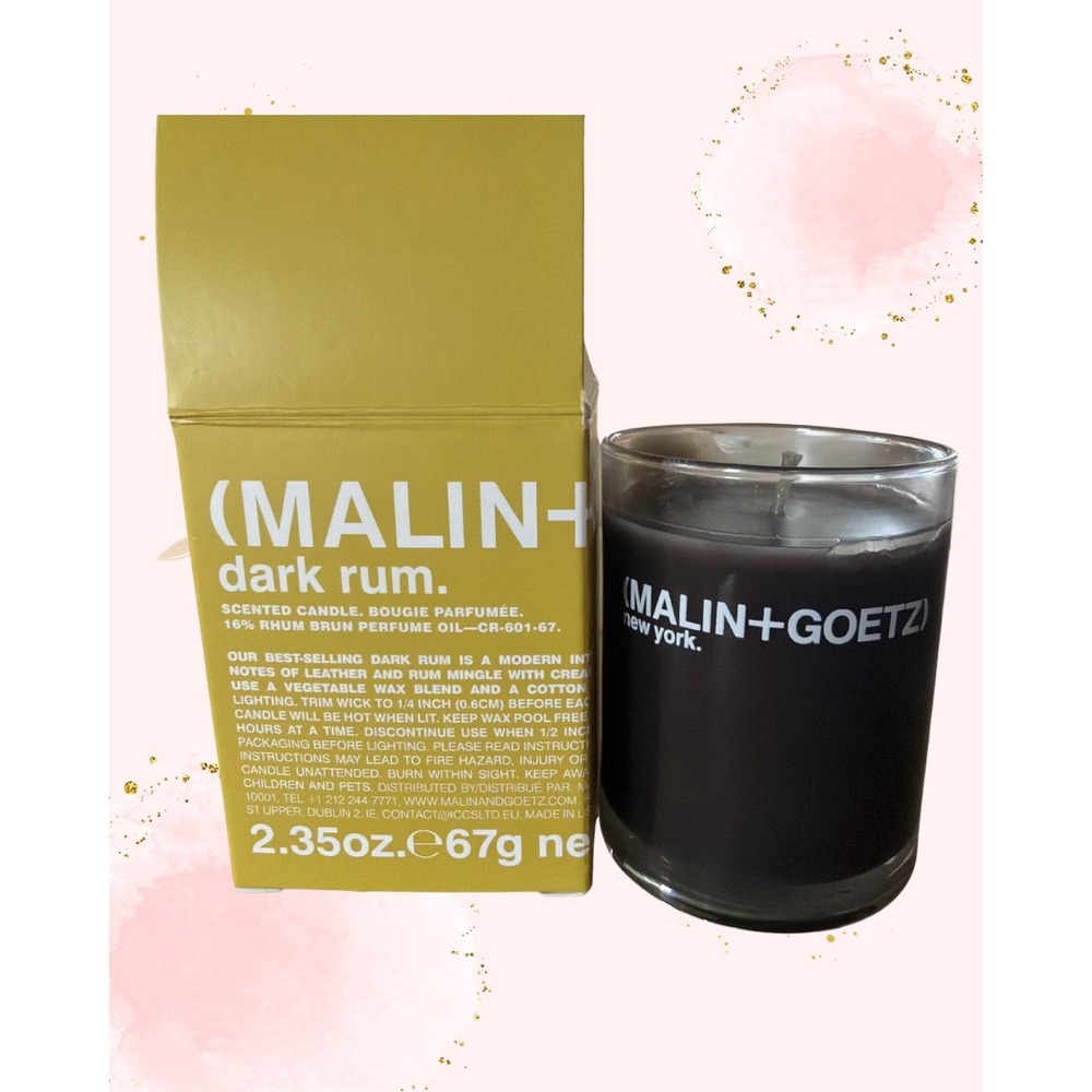 Malin+Goetz Dark Rum Scented Candle 2.35oz 67g - New in Box